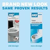 HG Toilet Renovation Kit 500ml Cleaner Scrubber Gloves for Deep Clean view 2