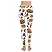 InterestPrint Custom Autumn Thanksgiving Turkey Stretchy Capri Leggings Skinny Pants For Yoga Running Pilates Gym(2XS-5XL)