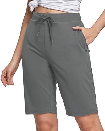 BALEAF Women’s 10″ Golf Bermuda Shorts with Zipper Pockets Long Hiking Shorts UPF 50+ Quick Dry BALEAF Women’s 10″ Golf Bermuda Shorts with Zipper Pockets Long Hiking Shorts UPF 50+ Quick Dry