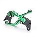 Pair Green Motorcycle Racing CNC Billet Short Brake Clutch Levers For KAWASAKI ZX6R 2007 2008 2009 2010 2011 2012 (K-828/F-88)