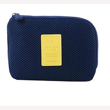 Sellus Travel Electronic Gadgets Bag Pouch Organizer,Travel Organizer,Carry Case, Cord, Battery,Cable Pouch, Small Tech Organizer Bag for Travel Outdoor (21X3X15 cm) (Navy Blue)