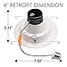 Sunco 5/6 Inch LED Recessed Downlight, Smooth Trim, Dimmable, 13W=75W, 830 LM,2700K Soft White, Damp Rated, Simple Retrofit Installation - UL + Energy Star