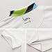 EAGEGOF Men's Shirts Golf Polo Shirt Short Sleeve Tshirts T Tech Moisture-Wicking Breathable Casual White