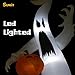 Sunlit 8 Ft Halloween Inflatable Outdoor Scary Ghost with Pumpkin with Blower and Adapter, Inflatables for Home Yard Garden Indoor Porch Outdoor Decoration Halloween Party, Trick or Treat Night