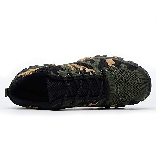 TICCOON Work Safety Shoes Puncture Proofed Footwear Steel Toe Shoes Men,Safety Shoes for Men and Women