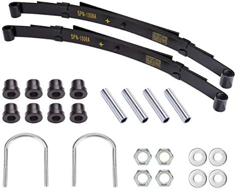 10L0L Golf Cart Heavy Duty Rear 4-Leaf Spring Kit with Bushings & Sleeves for Club Car DS Golf Cart 10L0L Golf Cart Heavy Duty Rear 4-Leaf Spring Kit with Bushings & Sleeves for Club Car DS Golf Cart