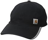 Carhartt Men's 100 Percent Polyester Force Kingston Cap Moisture Wicking Stain Breaker Odor Fighting,Black,Medium/Large
