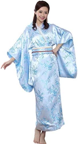 YiyiLai Women's Soft Japanese Kimono Robe with Blossoms