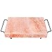 Majestic Pure Pink Himalayan Salt Block - with Stainless Steel Holder - 12in x 8in x 1.5in