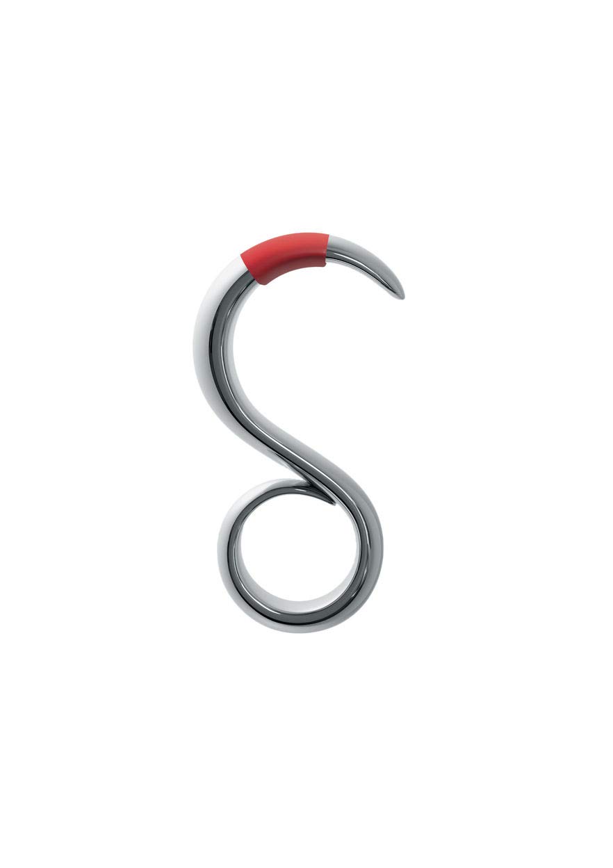 Alessi GCH04 StaySafe, No-touch key ring made from chrome-plated zamak