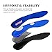 Nazaroo Orthotic Shoe Insoles for Flat Feet and Arch Pain Relief, Blue, Unisex