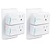 ISELECTOR Mini Smart Plug Wi-Fi 4-Pack Timing Use No-Hub, Compatible with Alexa and Google Assistant
