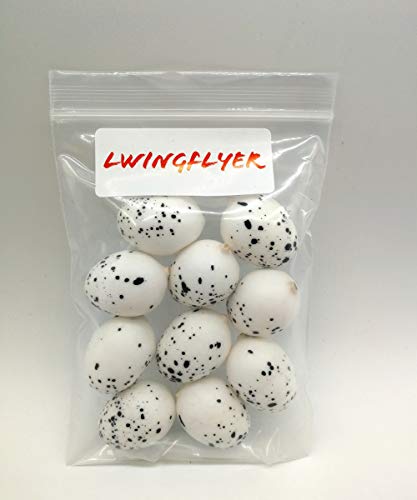 lwingflyer Artificial Bird Eggs Craft for Home Decor Garden Ornaments Speckled Fake Foam Bird Eggs for Wedding Party Decorative Photography Prop (10)