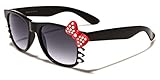 Hello Kitty Bow Women's Rhinestone Fashion Glasses with Bow and Whiskers