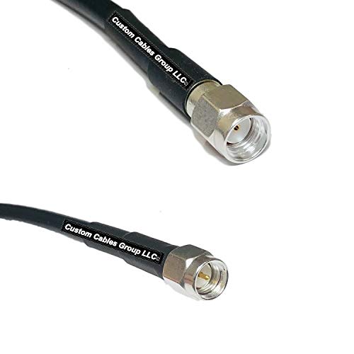 6 feet RFC195 KSR195 Silver Plated RP-SMA Male to SMA Male RF Coaxial Cable