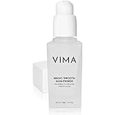 Vima Pore Blurring Makeup Primer for Face – Smoothing, Line-Refining Primer with Vitamin E – Mattifies and Softens for Even Makeup – 1 fl oz
