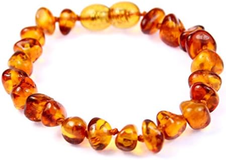 100% Genuine Baltic Baroque Amber Anklet/Bracelet Knotted from UK Dristriibutor 11-23CM