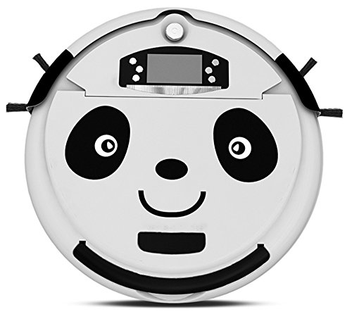 ROYALFiT Mini Robot Floor Vacuum Cleaner Remote Controller Preset Clean Time With Large Capacity Dustbin PT-730 White