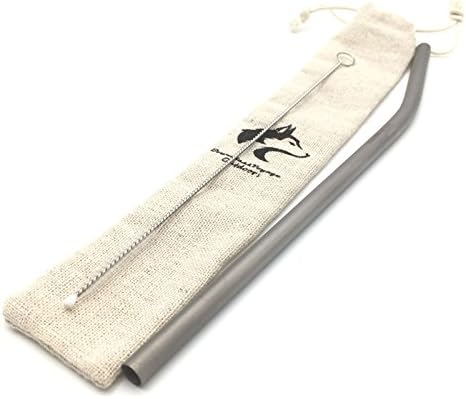 Boundless Voyage Titanium Straw Reusable Eco Friend Drinking Straw free Cleaning Brush and Package Bag Included