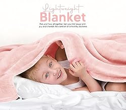 Utopia Bedding Fleece Blanket Kids Size Pink 300GSM