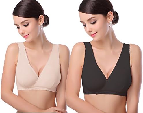 KOOYOL Womens Maternity Nursing Tank Top Sleep Bra for Breastfeeding