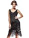 uniq sense xs-4xl Women's Roaring 20s V-Neck Gatsby Dresses- Vintage Inpired Sequin Beaded Flapper Dresses