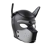 Neoprene Dog Full Face Puppy Mask Removable Pup