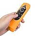 Fintie Silicone Case for Fire TV 4K / 2nd Gen Fire TV Stick / Fire TV Cube Voice Remote, Compatible with Echo / Echo Dot Alexa Voice Remote - Honey Comb Series [Anti Slip] Shock Proof Cover, Orange