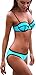 Pandolah Push up Bright Diving Suit Material-neoprene Bikini Set Swimwear (US Size 2-4 (S), Blue-7)