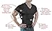 ConcealmentClothes Men’s V-Neck- Concealed Carry Holster Shirt Black- M