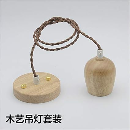 Amazon Com Kamas Wooden Ceiling Rose With Braided Cable Wire For