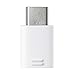 Samsung USB Type-C (1 pcs) to Micro USB Adapter Connector for Samsung Type C Mobile Devices (White)