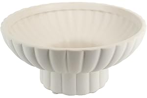 ALIWINER Small Footed Decorative Bowl Ceramic Modern Pedestal Bowl,Function beautifully as a catch-all bowl for keys, coins, or jewelry near entryways for Home Organization Home Decor,Approx Capacity 2 Cups