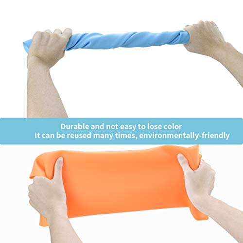 Mlife Extra Large 23.2" x 19.5" Silicone Sheet for Craft - Jewelry Casting Molds Mat, Epoxy Resin Painting Pad, Premium Silicone Mat, Nonstick Nonslip Heat-Resistant Durable, Blue & Orange