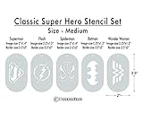 Stencils - Classic Super Hero Set of 5
