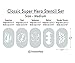 Stencils - Classic Super Hero Set of 5