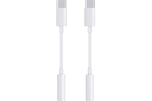 USB C to 3 5mm Audio Jack Adapter iPhone 17 USBC Headphone Adapter iPhone 16 Dongle USB Type C to Aux Adapter for Galaxy Whit