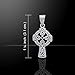 Celtic Knot Sun Cross Sterling Silver Pendant with 18