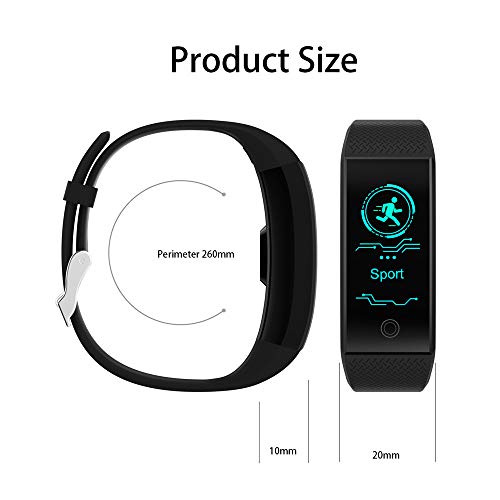 Kanzd QW18 Smart Watch Sports Fitness Activity Heart Rate Tracker Blood Pressure Watch (A) - Thumbnail 4