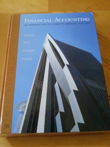 Financial Accounting: An Introduction to Concepts, Methods and