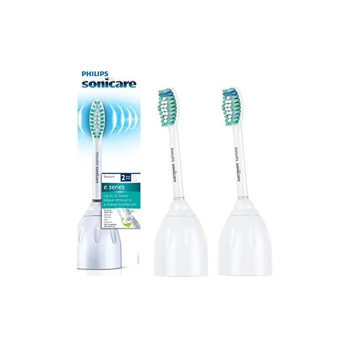 Genuine Philips Sonicare E-Series replacement toothbrush heads, HX7022/66, 2-pk