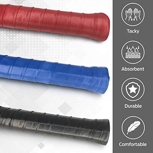 Takin Best Tacky Tennis Grips Absorbent Over Grip for Tennis Racquet Handle Blue Color