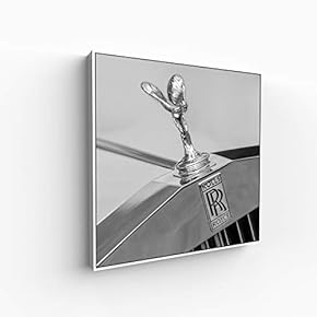 Canvas Wall Art for Living Room, Bedroom Monochrome Building Framed Canvas Prints for Home Decoration Ready to Hang - 16x16 inches
