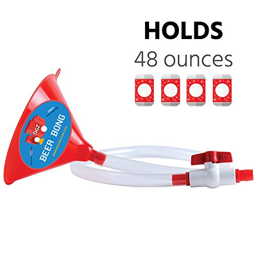 Beer Bong Funnel With Valve 2.5 Foot Plastic College Party Alcohol
