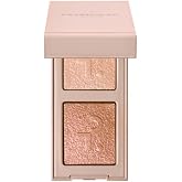 PATRICK TA Major Dimensions Eye Illusions Eyeshadow Duo, Talk to My Team, Champagne Sparkle/Pink top Sparkle