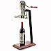 Wine Enthusiast Legacy Corkscrew with Birch Stand, Antique Bronze