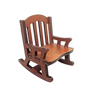 Mini Chair,PBudiYr❤1:12/1:6 Doll House Mini Scene Mode Mini Rocking Chair Pretend Toys