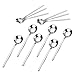 TPOHH Demitasse Espresso Spoons, Stainless Steel Mini Mirror Finished Coffee Spoons (Set of 12, 5)