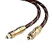 Onyx Toslink Cable, Digital Optical Audio Toslink Cable [12 feet] - Gold Plated