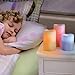 Top Race Flameless Candles Set of 3 Flickering LED Candles Real Wax Color Changing Candles Flameless Candle Lights Battery Operated with Remote & Timer – Set of 3